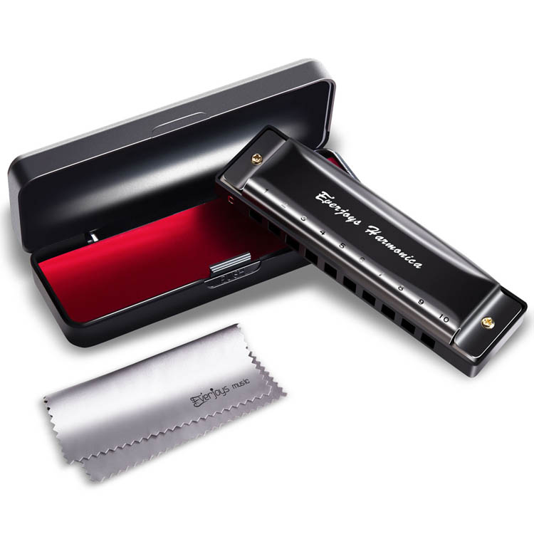 Diatonische Mundharmonika 10 Loch - Blues Harp, Tonart C.